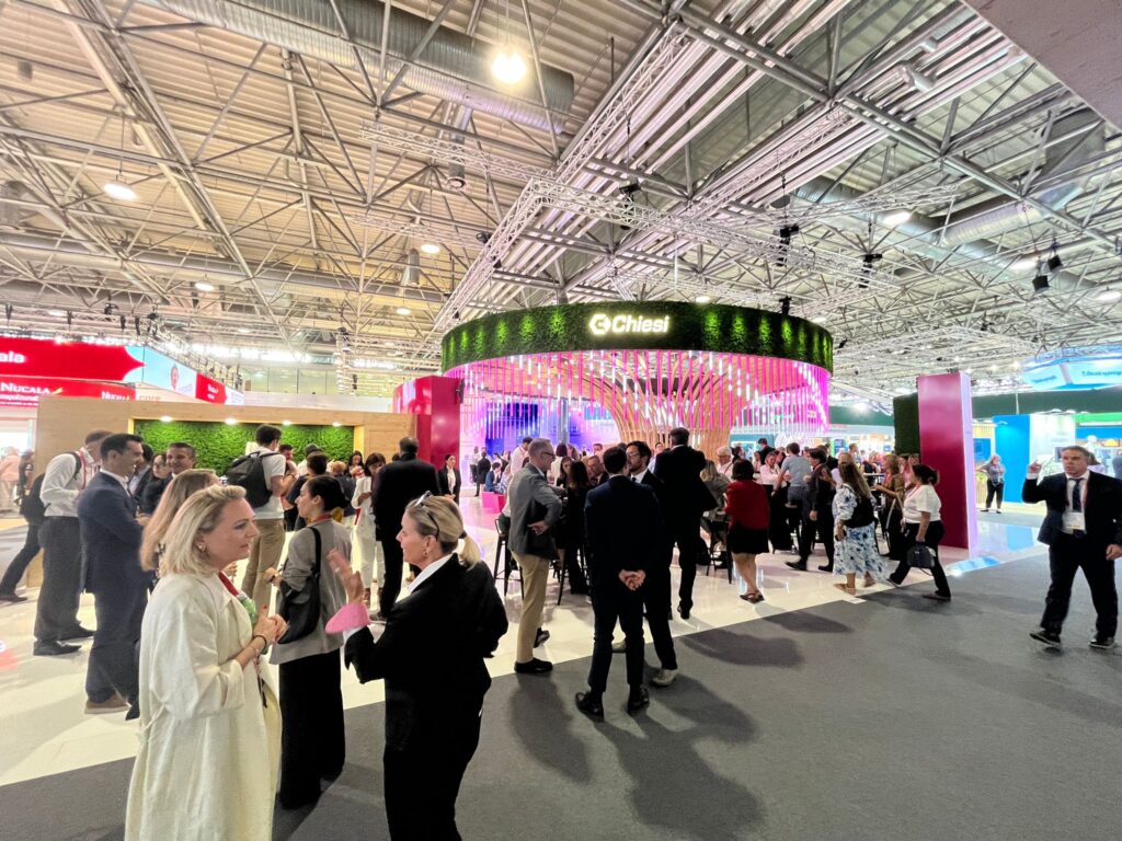 ers congress 2024 fiera di vienna stand chiesi farmaceutici ledwall produzione tecnica eventi service eventi soluzioni tecniche per eventi lighting design b2b roma milano messina